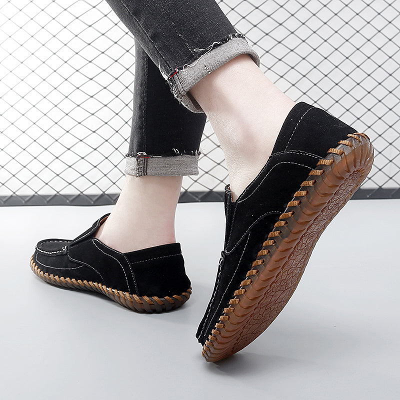 Handgefertigte Herren-Loafer aus Wildleder in Übergröße – Slip-On-Fahrerschuhe | 8666 