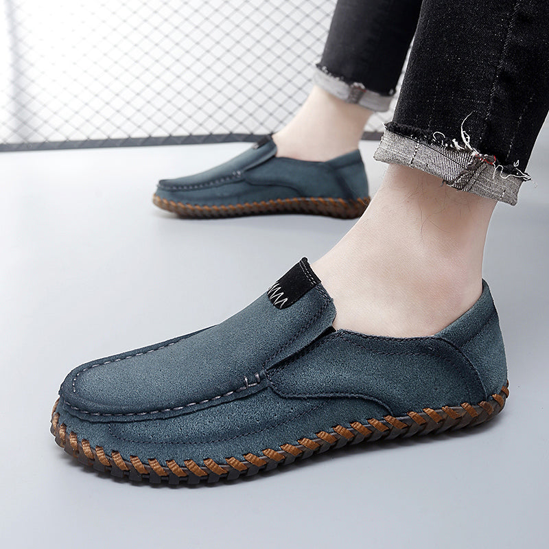 Handgefertigte Herren-Loafer aus Wildleder in Übergröße – Slip-On-Fahrerschuhe | 8666 