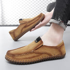 Handgefertigte Herren-Loafer aus Wildleder in Übergröße – Slip-On-Fahrerschuhe | 8666 