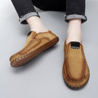 Handgefertigte Herren-Loafer aus Wildleder in Übergröße – Slip-On-Fahrerschuhe | 8666 