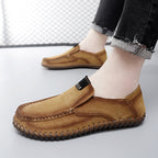 Handgefertigte Herren-Loafer aus Wildleder in Übergröße – Slip-On-Fahrerschuhe | 8666 
