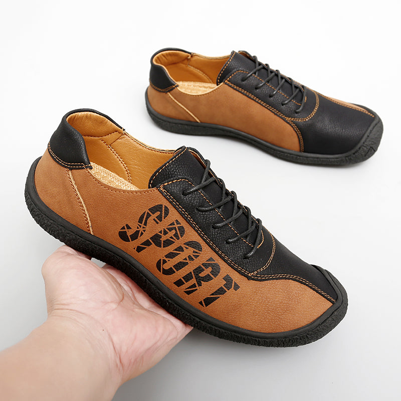 Herren-Slipper aus Ultrafaser-Leder, neue lässige Outdoor-Loafer | 96660