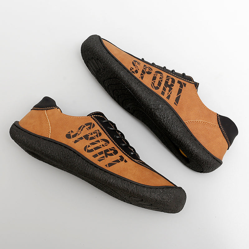 Herren-Slipper aus Ultrafaser-Leder, neue lässige Outdoor-Loafer | 96660