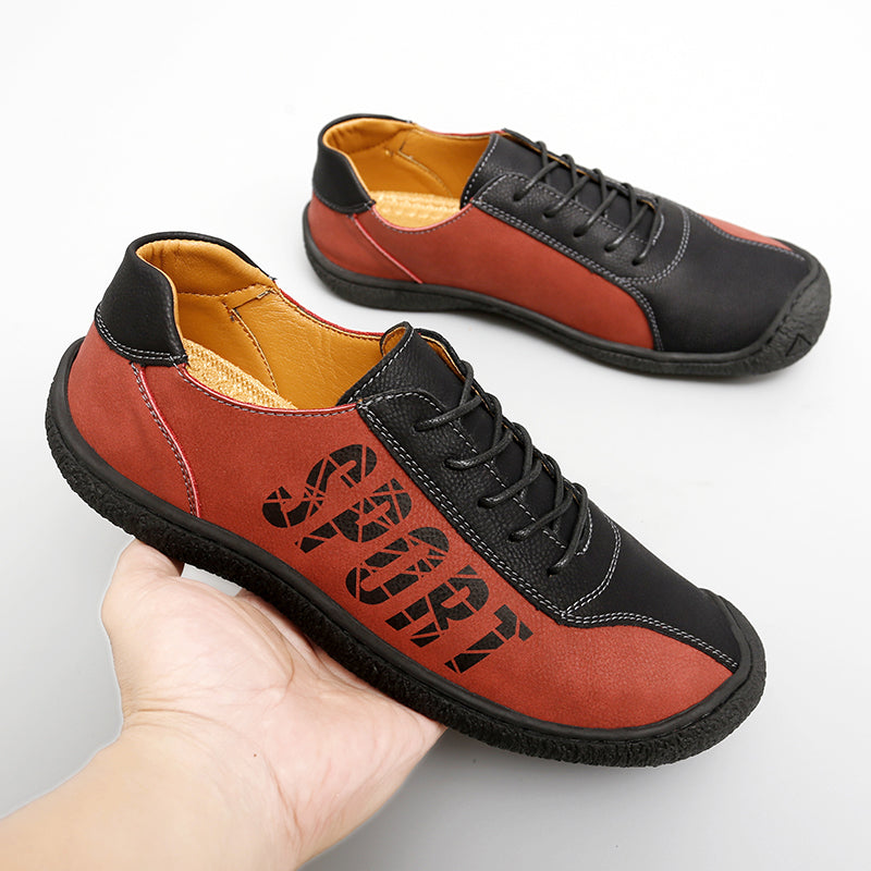 Herren-Slipper aus Ultrafaser-Leder, neue lässige Outdoor-Loafer | 96660
