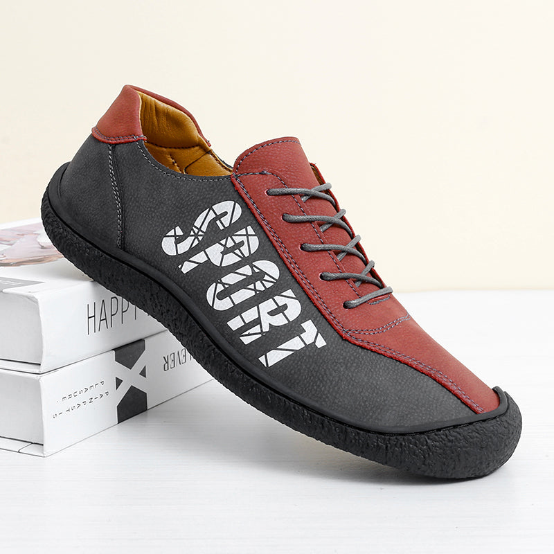 Herren-Slipper aus Ultrafaser-Leder, neue lässige Outdoor-Loafer | 96660