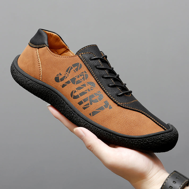 Herren-Slipper aus Ultrafaser-Leder, neue lässige Outdoor-Loafer | 96660