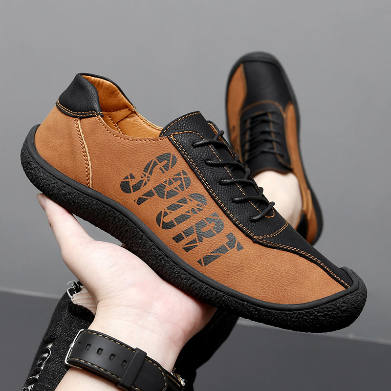 Herren-Slipper aus Ultrafaser-Leder, neue lässige Outdoor-Loafer | 96660