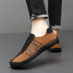 Herren-Slipper aus Ultrafaser-Leder, neue lässige Outdoor-Loafer | 96660