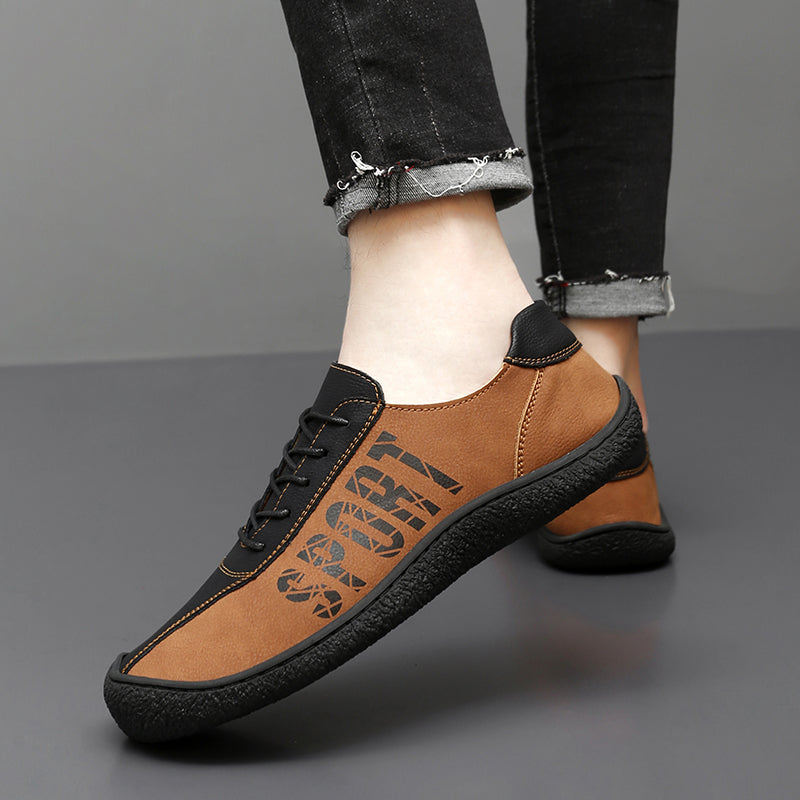 Herren-Slipper aus Ultrafaser-Leder, neue lässige Outdoor-Loafer | 96660