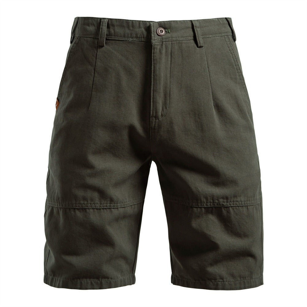 Herren-Cargo-Shorts aus 100 % Baumwolle – 2025 Sommer-Shorts mit geradem Bein, 5 Zoll | MZ0312 
