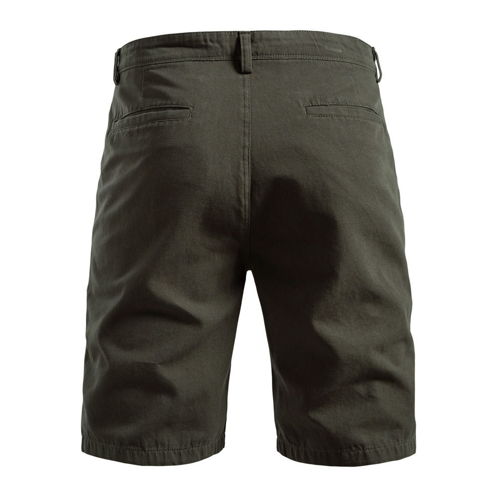 Herren-Cargo-Shorts aus 100 % Baumwolle – 2025 Sommer-Shorts mit geradem Bein, 5 Zoll | MZ0312 