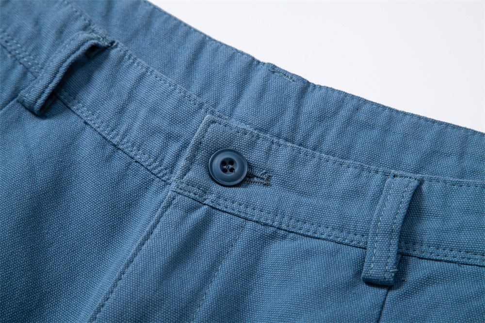 Herren-Cargo-Shorts aus 100 % Baumwolle – 2025 Sommer-Shorts mit geradem Bein, 5 Zoll | MZ0312 