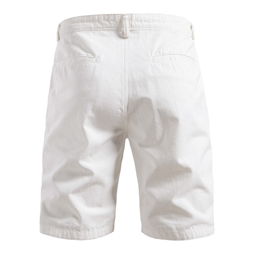 Herren-Cargo-Shorts aus 100 % Baumwolle – 2025 Sommer-Shorts mit geradem Bein, 5 Zoll | MZ0312 
