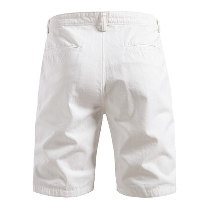 Herren-Cargo-Shorts aus 100 % Baumwolle – 2025 Sommer-Shorts mit geradem Bein, 5 Zoll | MZ0312 