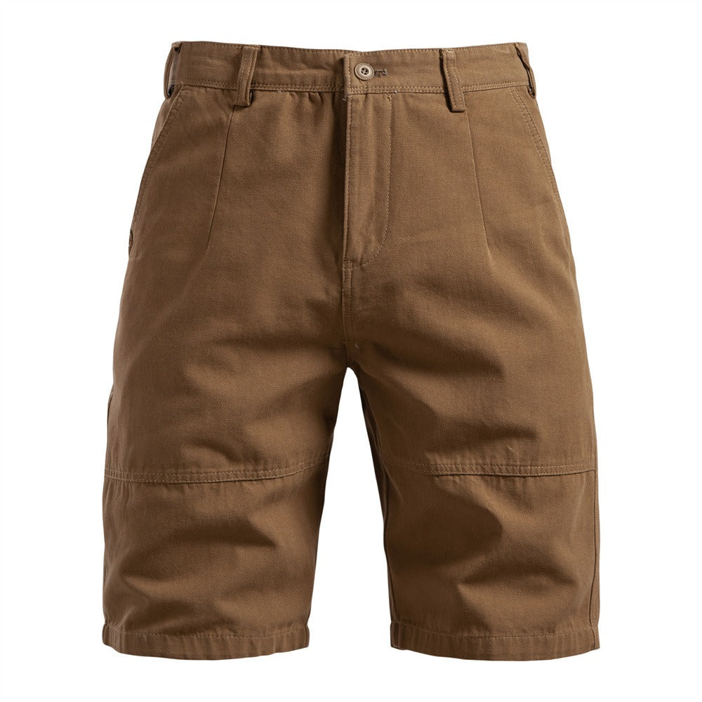 Herren-Cargo-Shorts aus 100 % Baumwolle – 2025 Sommer-Shorts mit geradem Bein, 5 Zoll | MZ0312 