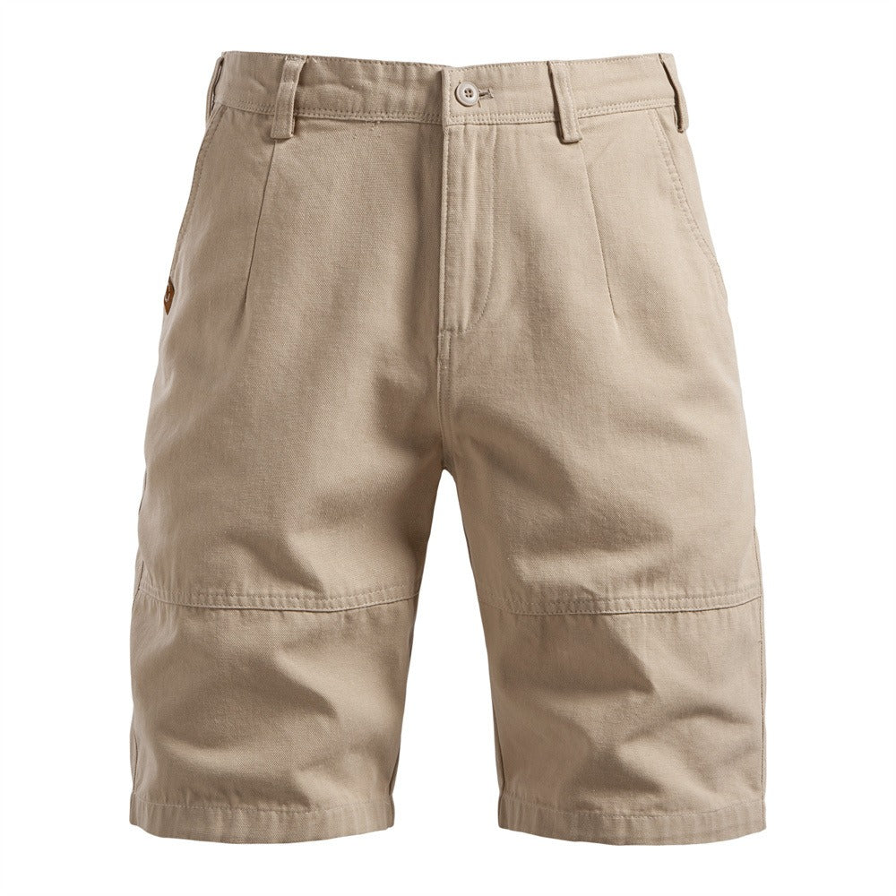 Herren-Cargo-Shorts aus 100 % Baumwolle – 2025 Sommer-Shorts mit geradem Bein, 5 Zoll | MZ0312 