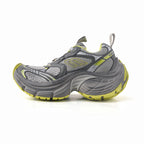 Paris 13th 10XL Distressed Dad Sneakers | Unisex Chunky Platform Trainers with Extreme Height Boost | Retro Mesh Casual Footwear | 10XL