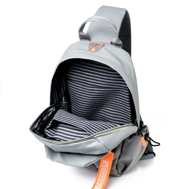 OMASKA Herren Crossbody Bag – Wasserdichte Oxford Sling mit USB | 2313 