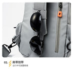 OMASKA Herren Crossbody Bag – Wasserdichte Oxford Sling mit USB | 2313 