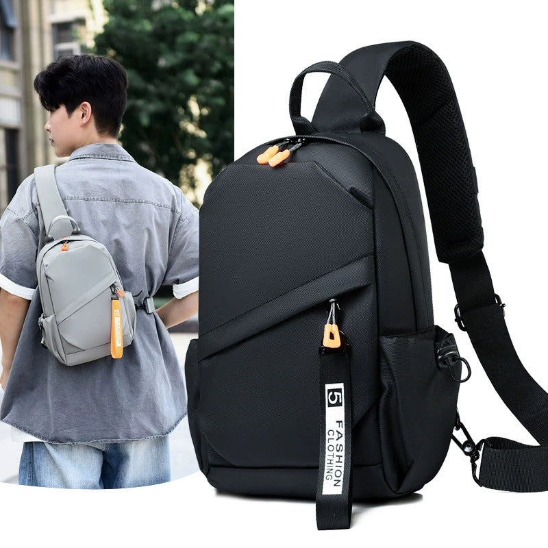 OMASKA Herren Crossbody Bag – Wasserdichte Oxford Sling mit USB | 2313 