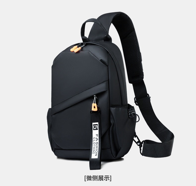 OMASKA Herren Crossbody Bag – Wasserdichte Oxford Sling mit USB | 2313 