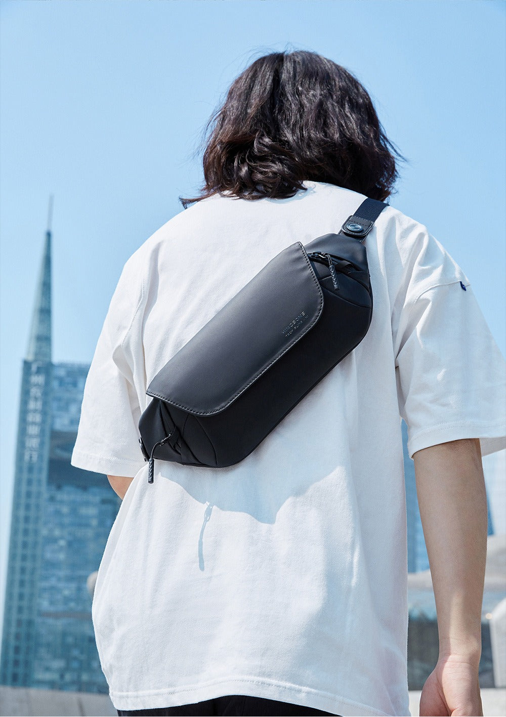 Kingsons Herren Brusttasche – Wasserdicht, Leicht, Crossbody | 3248-A 