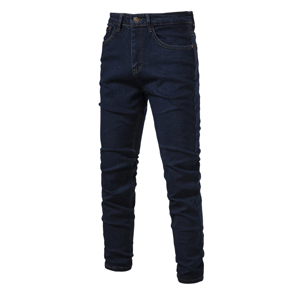 Pantalon en jean pour homme, décontracté, automne, pantalon extensible, déchiré, skinny | ZH10 