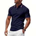 Schnelltrocknendes Golf-Poloshirt für Herren – Kurzarm-Sommer-Business-Casual-Oberteil | DS-2108