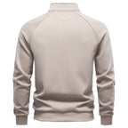 Men's Half-Zip Stand Collar Sweatshirt | 2026 Autumn Casual Pullover with Raglan Sleeves | Soft Cotton-Blend Fleece Top | HD3046