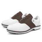 Thestron K05 Men's Brogue Style Golf Shoes | Water-Resistant Leather Spikeless Shoes | Business Casual Golf & Leisure Footwear | K05