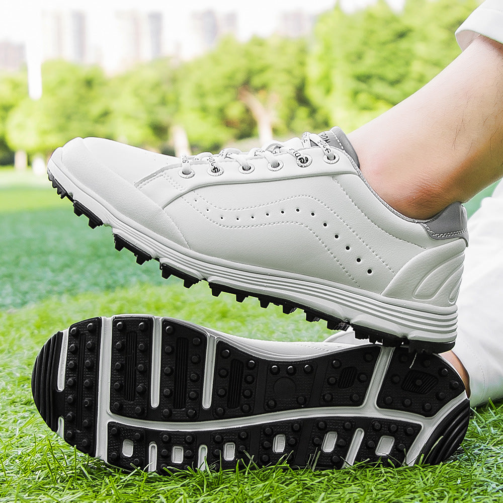 THESTRON Men's Spikeless Golf Shoes Big Size Training & Casual Golf Sneakers All-Season Breathable Footwear | 718