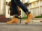 Timberland Inspired Genuine Leather Waterproof Boots For Men & Women Martin Shoes Outdoor High-Top Work & Hiking Footwear