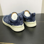 New Genia Men's Slip-On Loafers | Genuine Leather Luxury Sneakers with Sheepskin Lining | Premium Casual Driving Shoes | 6188