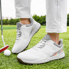 Thestron Men's Big Size Golf Shoes | Spikeless Training Shoes UK 6-13 | All-Season Casual Golf Sneakers | 2001