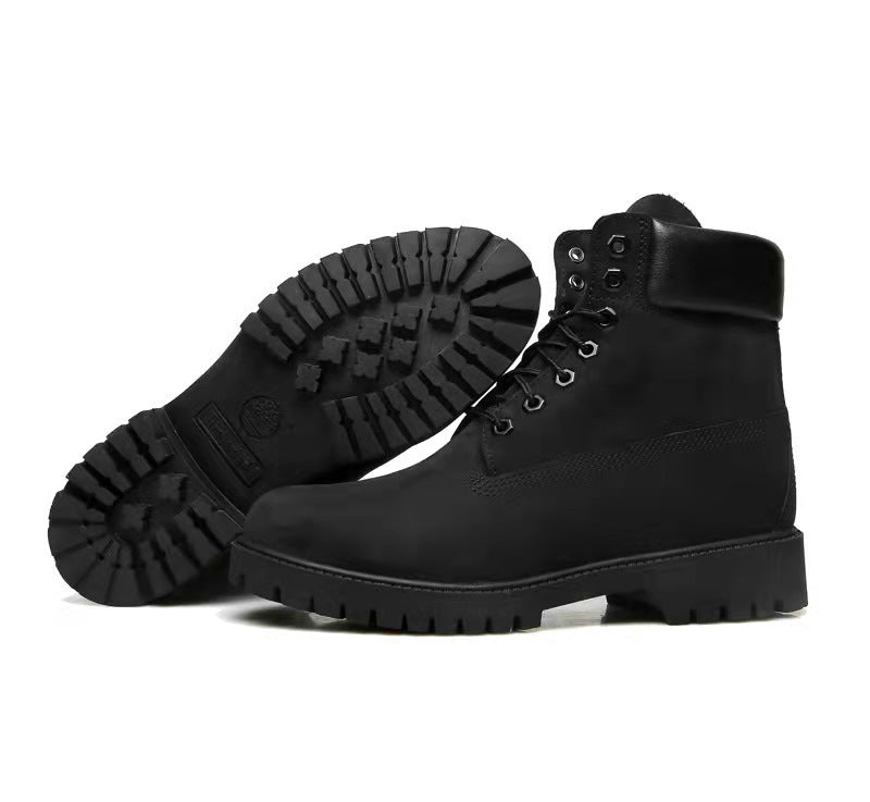 Timberland Inspired Genuine Leather Waterproof Boots For Men & Women Martin Shoes Outdoor High-Top Work & Hiking Footwear