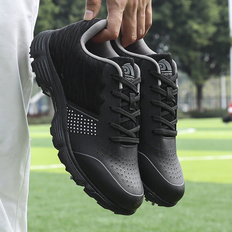 THESTRON Men's Big Size Waterproof Golf Shoes | Spiked Athletic Sneakers Size US 7-15 | T615