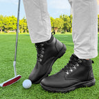 Thestron Men's High-Top Winter Golf Shoes Water-Resistant & Anti-Slip Spiked Trainers Big Sizes