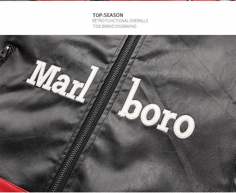Men's PU Leather Moto Jacket | 2026 Korean Style Racing Coat | Waterproof Windproof Fleece-Lined Biker Outerwear