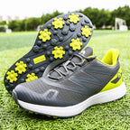 Thestron Men's Mesh Golf Shoes | Breathable Spikeless Sneakers | Lightweight Summer & Training Footwear | 916