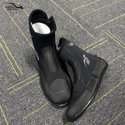 KEEP DIVING 5mm Neoprene Dive Boots | High-Elasticity Vulcanized Water Shoes for Diving & Fishing | Thermal Slip-On Boots | DB-151