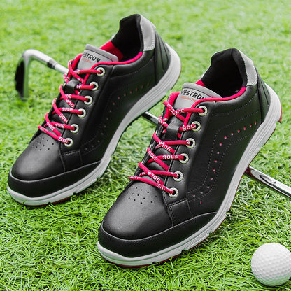 THESTRON Men's Spikeless Golf Shoes Big Size Training & Casual Golf Sneakers All-Season Breathable Footwear | 718