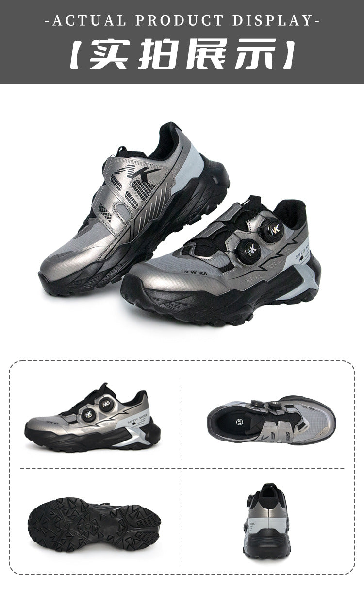 NK198 Steel Toe Safety Shoes | Anti-Puncture & Impact-Resistant Work Sneakers | European Standard Protective Footwear | TGLB001