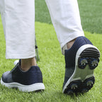 THESTRON Men's Big Size Waterproof Golf Shoes | Spiked Athletic Sneakers Size US 7-15 | T615