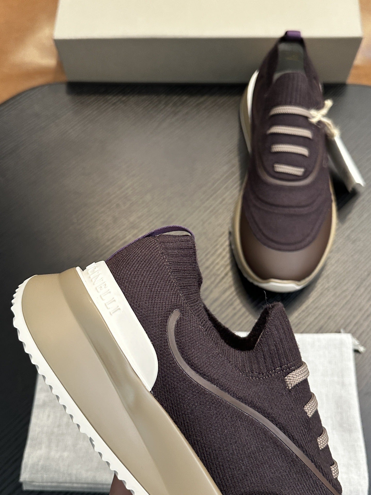 Men's Genuine Leather & Mesh  Breathable Shoes Travel Comfort Insole Slip-On Trainers Casual Driving Boots