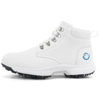Thestron Men's High-Top Winter Golf Shoes Water-Resistant & Anti-Slip Spiked Trainers Big Sizes
