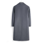 100% Wool Double-Faced Long Overcoat | Men’s Premium Knee-Length Wool Coat | Tailored Business & Casual Outerwear | 86713