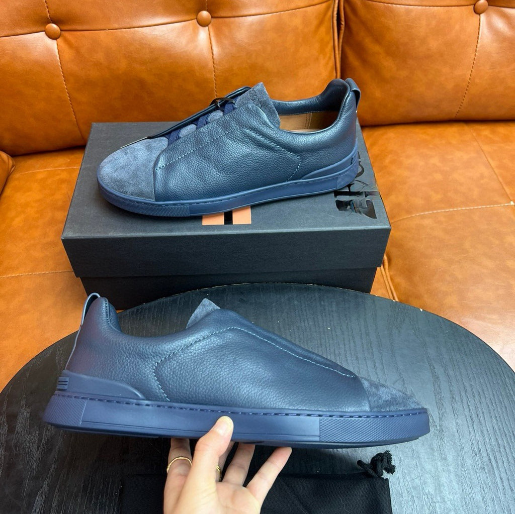 New Genia European Men's Loafers | Genuine Leather Slip-On Sneakers | Premium Casual Driving Shoes | 8611