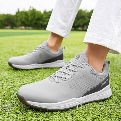 Thestron Men's Big Size Golf Shoes | Spikeless Training Shoes UK 6-13 | All-Season Casual Golf Sneakers | 2001