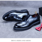 Men's Genuine Leather Dress Shoes | Premium Wedding & Business Formal Shoes - Elegant & Comfortable | 23558