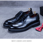 Men's Genuine Leather Dress Shoes | Premium Wedding & Business Formal Shoes - Elegant & Comfortable | 23558